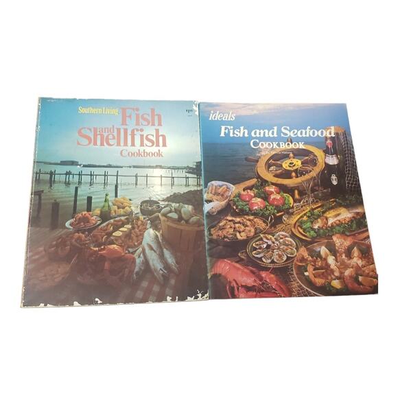Southern Living Fish & Shellfish and Ideals Fish & Seafood Softcover Cookbook - Picture 1 of 7